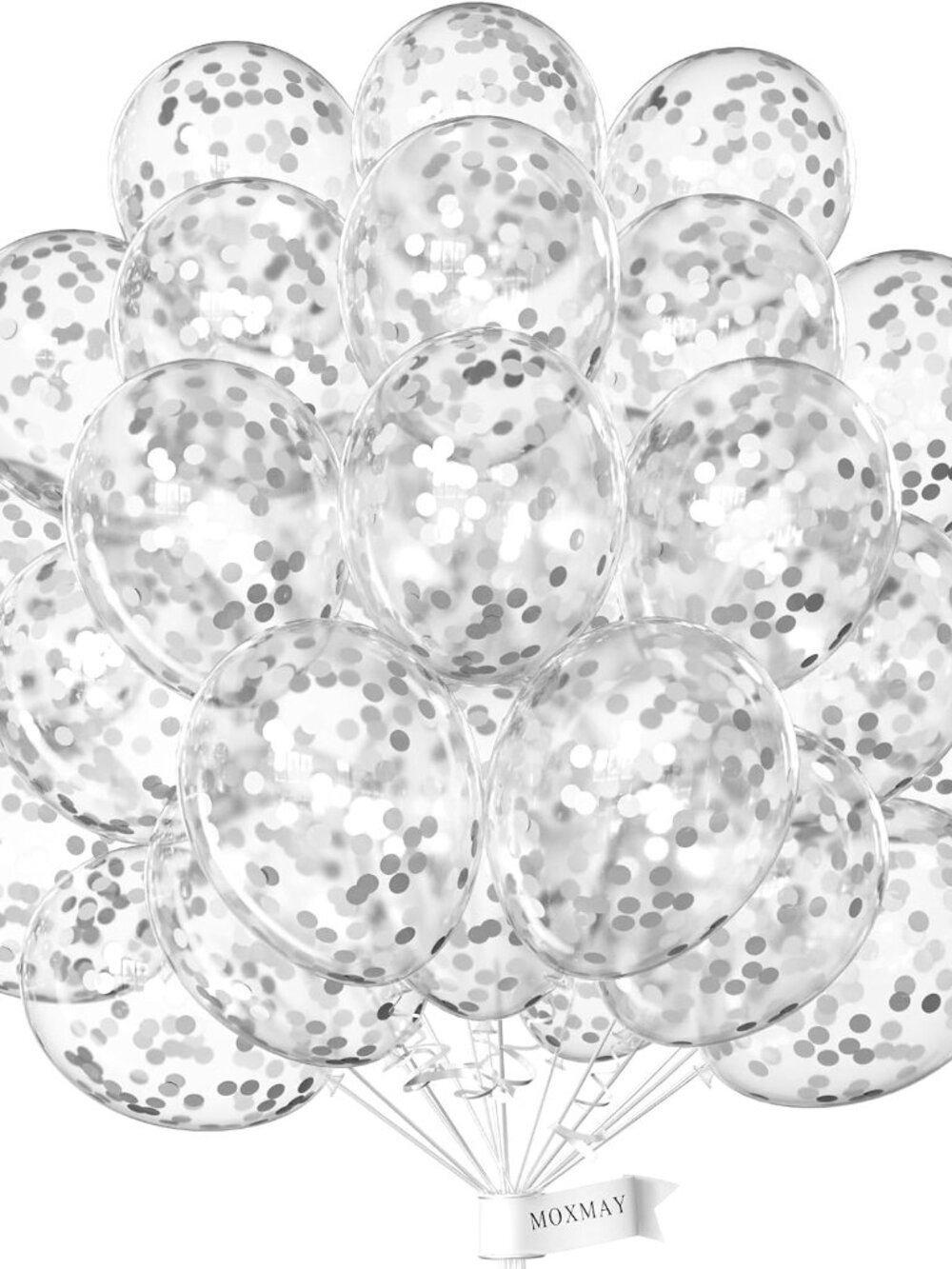 Party Balloons 12inch 50 Pcs Latex Confetti Balloons Birthday Balloons Party Dec